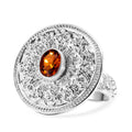 D'Joy Royal Bali Kechak-Tanz AA Hessonit Granat Ring 925 Silber (Größe 16.00) ca. 1.50 ct