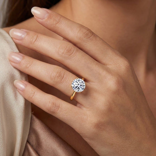 LUXURIANT DIAMOND - Lab Grown Diamant VS-EF IGI zertifiziert Ring 585 Gold (Größe 21.00) ca. 3.00 ct