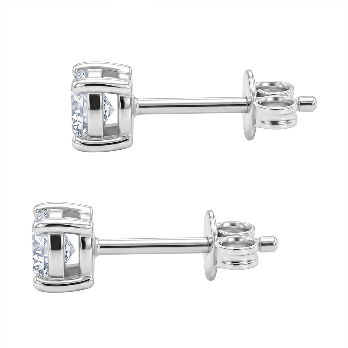 LUXURIANT SI-GH Labor Diamant Ohrringe, 925 Silber rhodiniert - 0,50 ct.