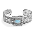 D'Joy AA Larimar Armreif ca. 19 cm 925 Silber ca. 3,75 ct.