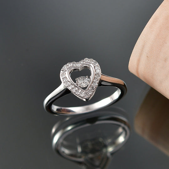 LUXURIANT DIAMOND - Lab Grown Diamant SI-GH Ring 925 Silber Rhodiniert (Größe 16.00) ca. 0,25 ct