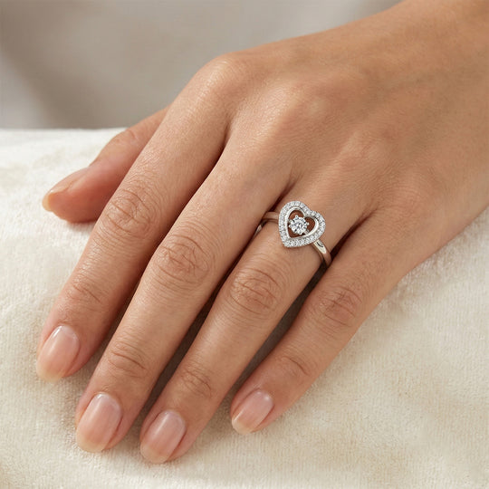 LUXURIANT DIAMOND - Lab Grown Diamant SI-GH Ring 925 Silber Rhodiniert (Größe 16.00) ca. 0,25 ct