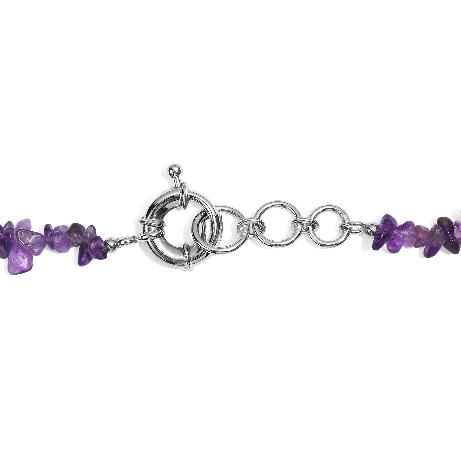 EVER TRUE Mehrfarbiger Fluorit Halskette ca. 45 cm Nickelfreies Messing ca. 275.00 ct