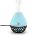 LIVMORE Vulcano Luftbefeuchter mit 7 ätherischen Ölen, LED Farbwechsel, 200 ml, Dunkel Braun