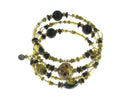 IL MURANO DI FRANCESCA - Mehrfarbiges Murano aus Italien Armband, flexibles, Nickelfreies Messing vergoldet