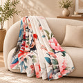 Digital print flannel blanket 240gsm flannel, 100% polyester (150*200cm) One side digital print, one side white color
