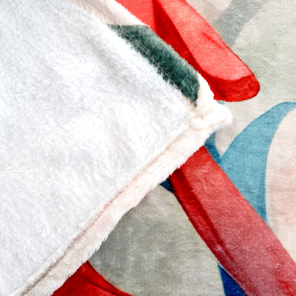 Digital print flannel blanket 240gsm flannel, 100% polyester (150*200cm) One side digital print, one side white color