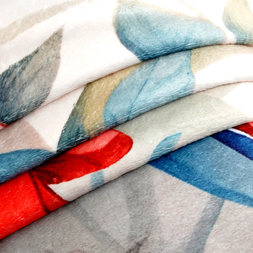 Digital print flannel blanket 240gsm flannel, 100% polyester (150*200cm) One side digital print, one side white color