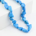 Blauer Howlit Halskette 46 cm Reine Legierung ca. 50.80 ct