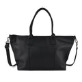 Echtleder Shopper Tasche, 38x17x30cm, Schwarz