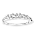 EVER TRUE Weißer Diamant Armreif ca. 19 cm Nickelfreies Messing Rhodiniert ca.