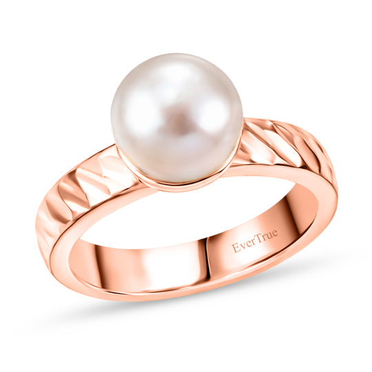 EVER TRUE Süßwasser Perle (9-9.5 mm) Ring 950 Kupfer (Größe 18.00)