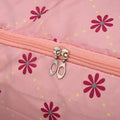 LIVMORE 3er Set Aufbewahrungstaschen mit Blumenmuster, 210D Oxford Gewebe, Rosa