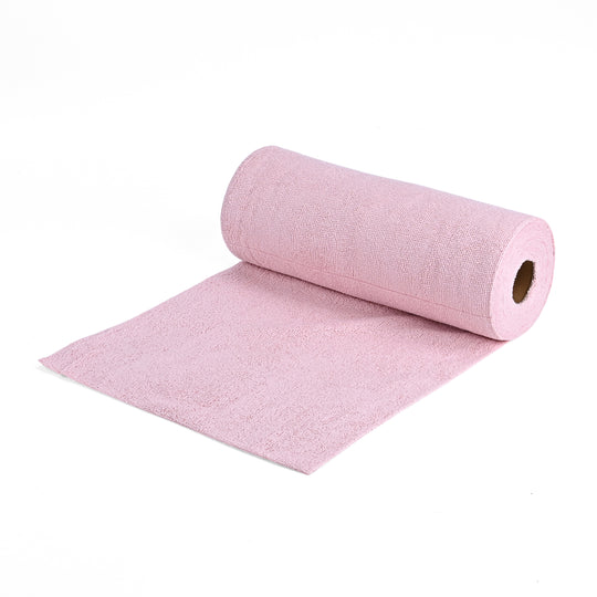 Wiederverwendbare Abreiß-Mikrofaser-Handtuchrolle - 30x30cm, 30 Tücher/Rolle, 180gsm, Gelb