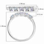 LUXURIANT DIAMOND - Lab Grown Diamant SI-GH Ring 925 Silber Rhodiniert (Größe 17.00) ca. 0,50 ct