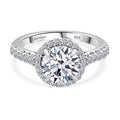 LUXURIANT DIAMOND - Lab Grown Diamant SI-GH SGL zertifiziert Ring 925 Silber rhodiniert (Größe 16.00) ca. 3,00 ct