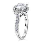 LUXURIANT DIAMOND - Lab Grown Diamant SI-GH SGL zertifiziert Ring 925 Silber rhodiniert (Größe 17.00) ca. 3.00 ct