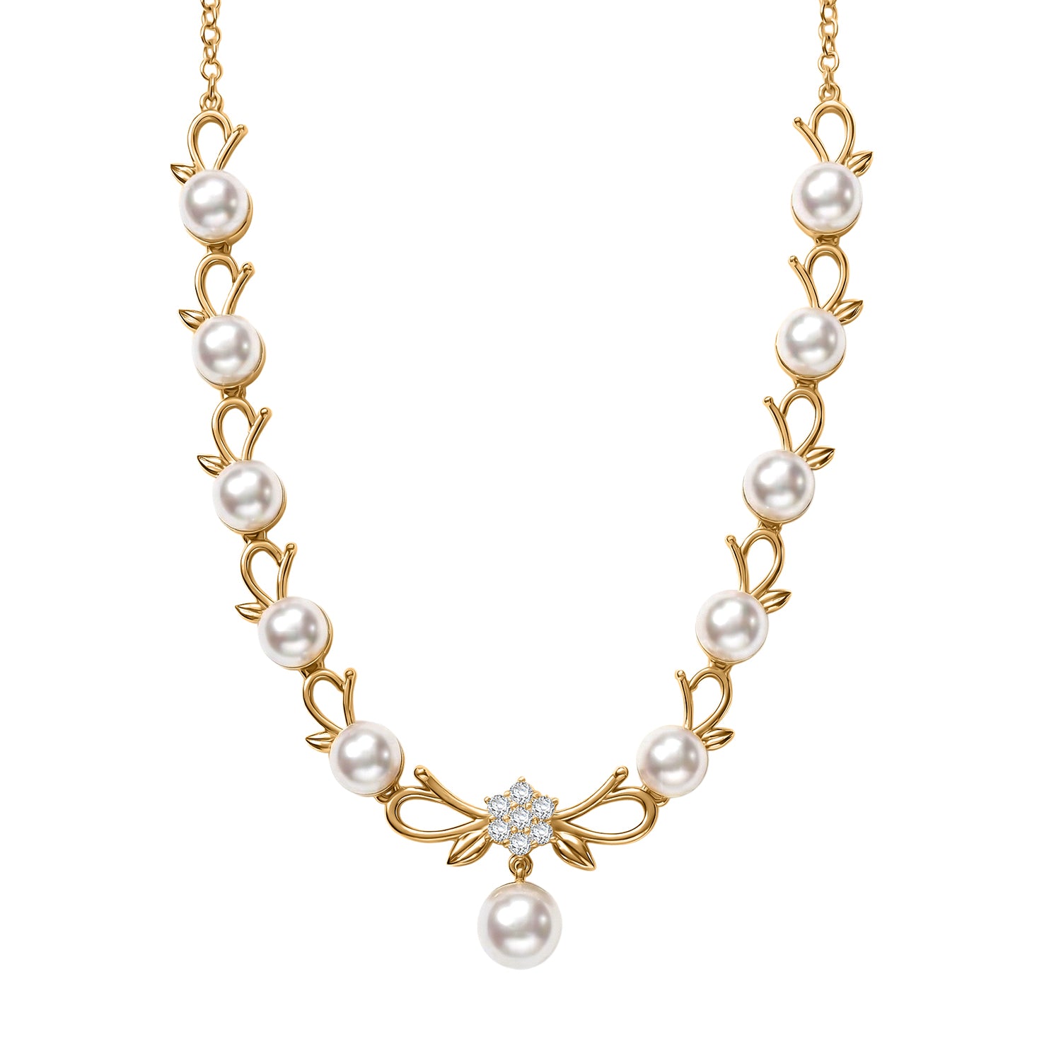 EVER TRUE Süßwasser Perle (9-9.5 mm) Halskette ca. 50 cm Nickelfreies Messing 31.95 ct