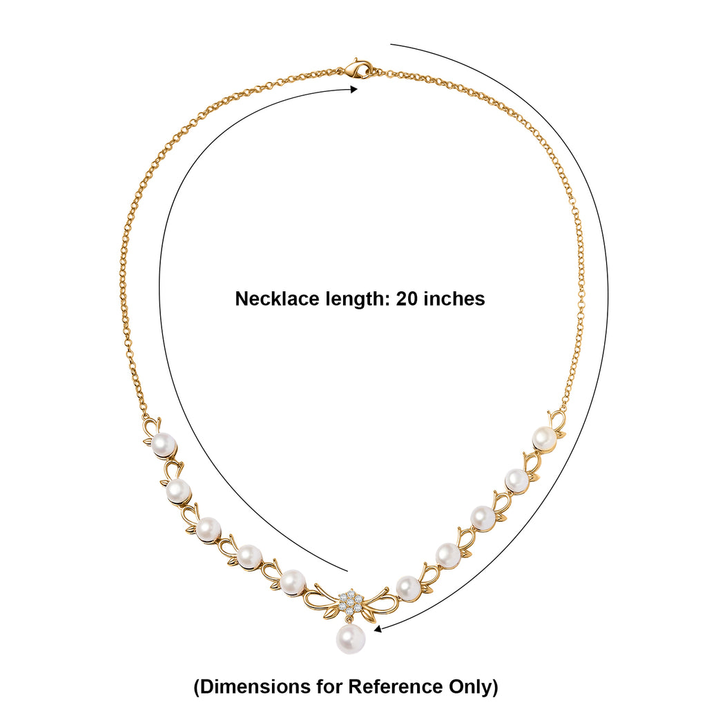 EVER TRUE Süßwasser Perle (9-9.5 mm) Halskette ca. 50 cm Nickelfreies Messing 31.95 ct