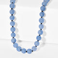 EverTrue Milchige Aquamarin und schwarze Spinell 50cm Halskette - 185 ct.