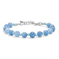 EverTrue Milchiges Aquamarin und blaues Apatit 19+5cm Armband - 58 ct.