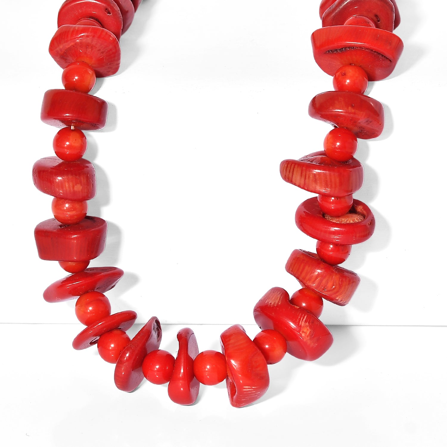 EVER TRUE Schwamm Koralle Halskette ca. 45 cm Nickelfreies Messing Gold ca. 675.00 ct