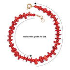 EVER TRUE Schwamm Koralle Halskette ca. 45 cm Nickelfreies Messing Gold ca. 675.00 ct