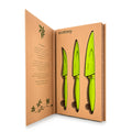 Ecotony Messerset, 3-teilig, mit Schutzkappen, Klingenlängen 7,6 cm, 8,9 cm und 10,2 cm