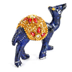 Livmore  Set of 3 Plastic Camel With Golden Tube Size- 4.5/6/7 cm Color-Black and Golden