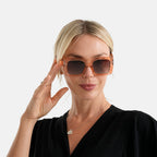 LA MAREY Sonnenbrille mit UV400 Schutz, polarisierte TAC-Gläser, PC-Rahmen, 15 x 15 cm, Teefarben