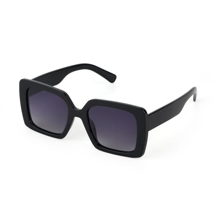 LA MAREY Sonnenbrille, UV400-Schutz, polarisierte TAC-Gläser, schwarze Fassung