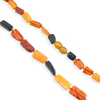 Natürlicher Baltischer Mehrfarbiger Bernstein Halskette 66 cm ca. 97.70 ct