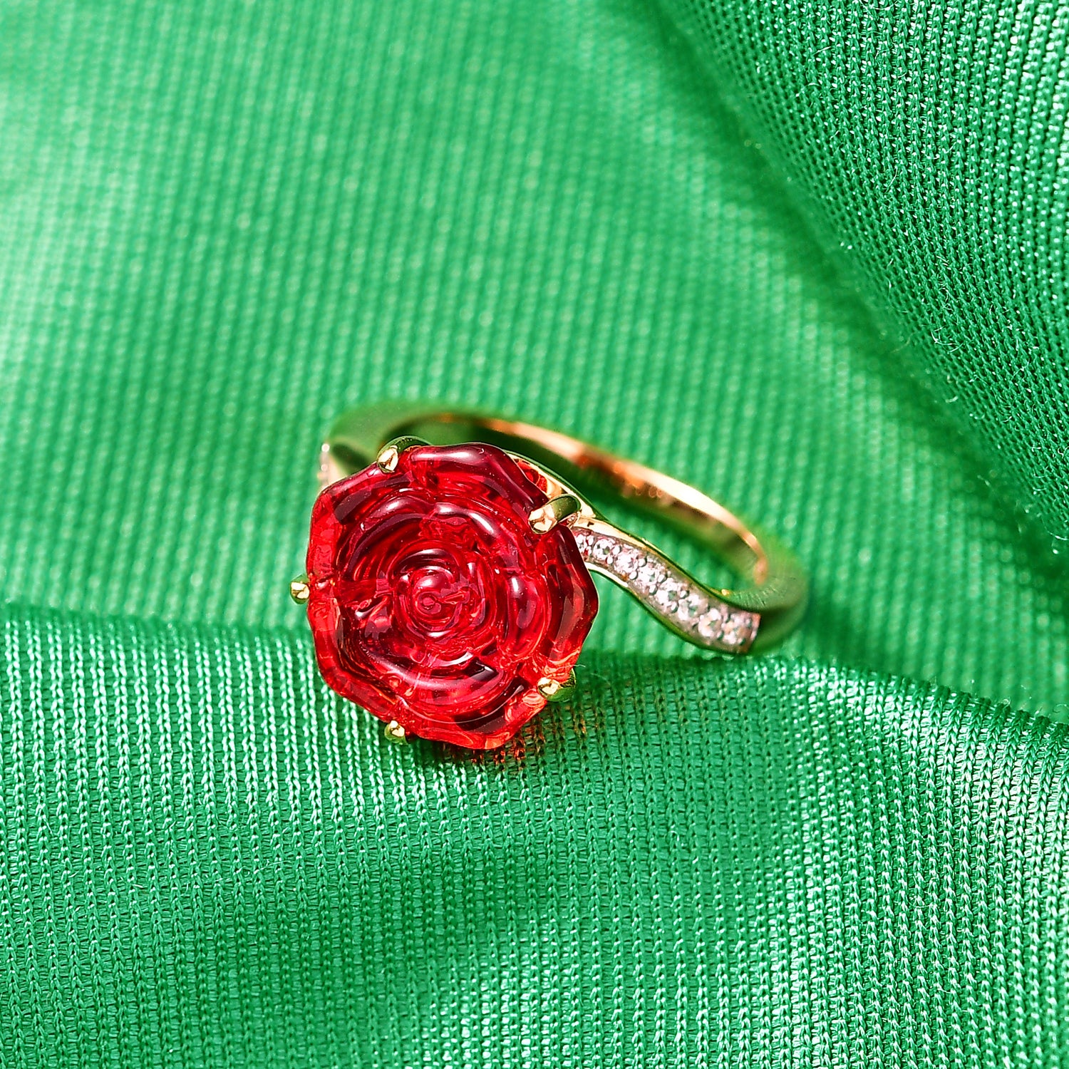 GP Whispers of Murano Kollektion - Kanchanaburi Blauer Saphir Ring 925 Silber 750 Gelbgold vermeil (Größe 21.00) 4.06 ct