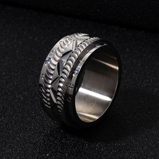 316L Edelstahl Spinning Ring (Größe 17.50) ca. 12,00g
