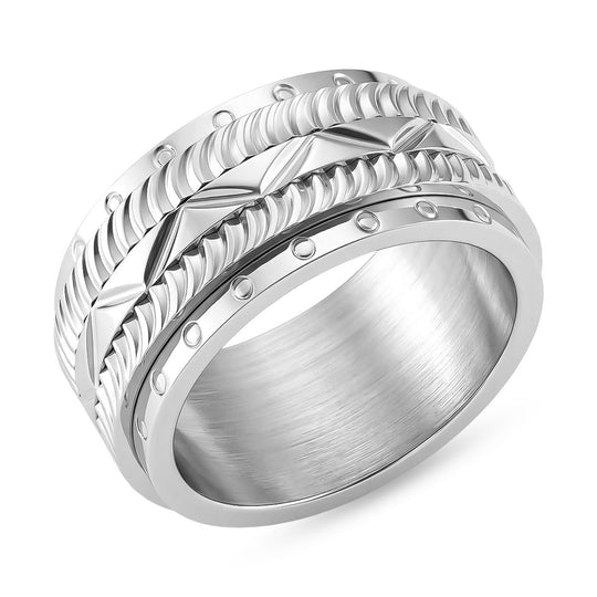 316L Edelstahl Spinning Ring (Größe 17.50) ca. 12,00g