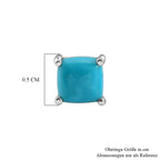 D'Joy AA Sleeping Beauty Türkis Ohrringe 925 Silber Platiniert ca. 1.29 ct