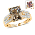 LUXORO AAA Turkizit, Weißer Diamant Ring 417 Gold (Größe 17.00) ca. 3,86 ct