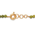 EVER TRUE Rhyolith Jaspis, Nephrit Jade Halskette ca. 45 cm Nickelfreies Messing ca. 330.00 ct