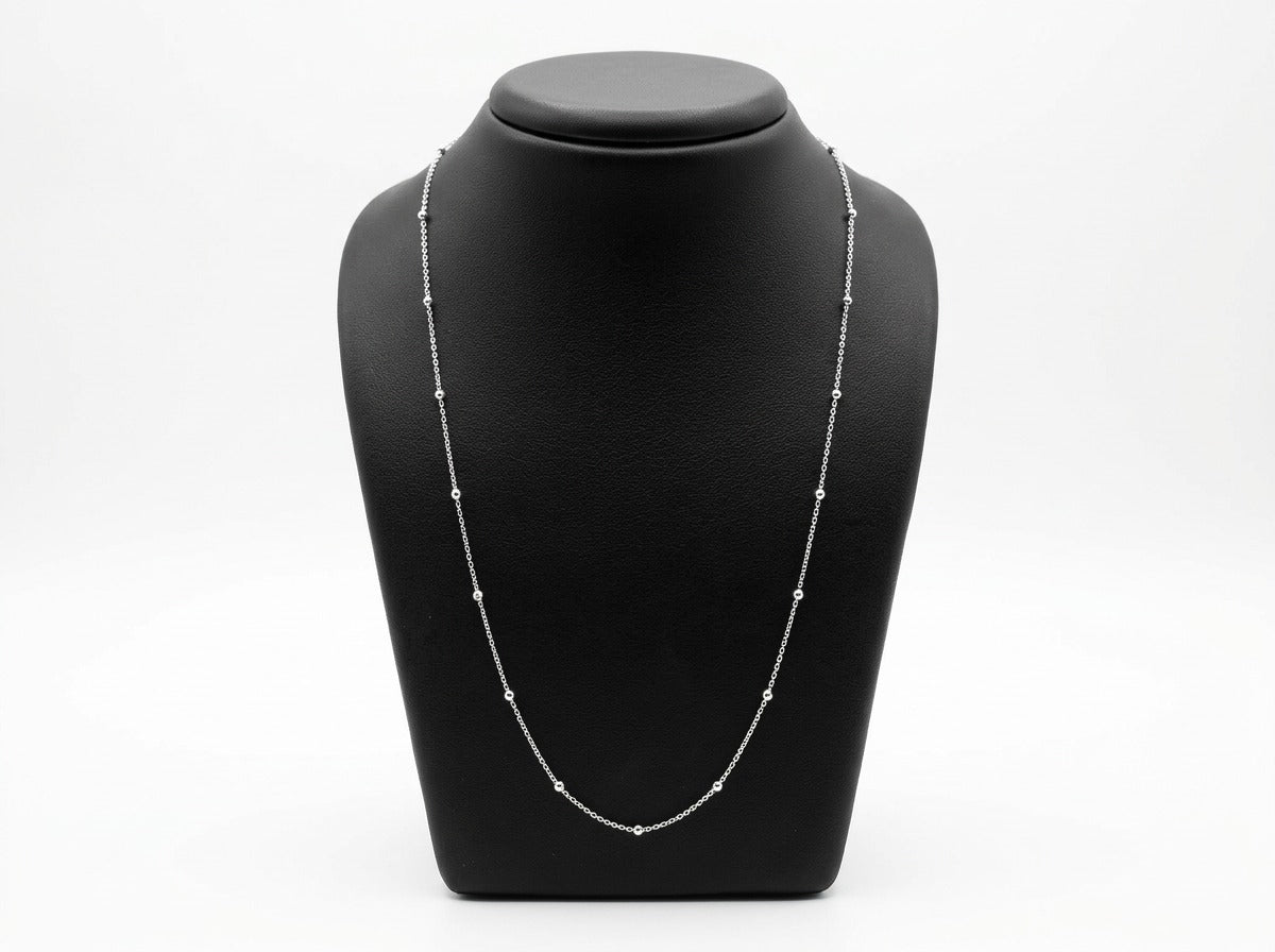 925 Silber rhodiniert Halskette ca. 45 cm ca.