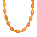 EVER TRUE Gelber Aventurin, Gelber Quarzit Halskette ca. 45 cm + 5 cm Extender, 316L Edelstahl Gold ca. 285.00 ct
