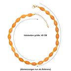 EVER TRUE Gelber Aventurin, Gelber Quarzit Halskette ca. 45 cm + 5 cm Extender, 316L Edelstahl Gold ca. 285.00 ct