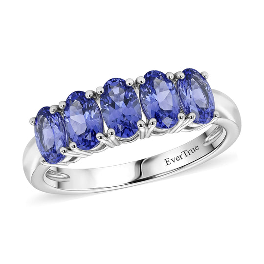 EVER TRUE Tansanit Ring Nickelfreies Messing (Größe 18.00) ca. 1,16 ct