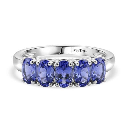 EVER TRUE Tansanit Ring Nickelfreies Messing (Größe 18.00) ca. 1,16 ct