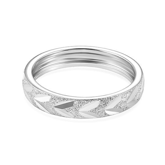 D'Joy 925 Silber PlatiniertRing (Größe 20.00) ca. 2,66g