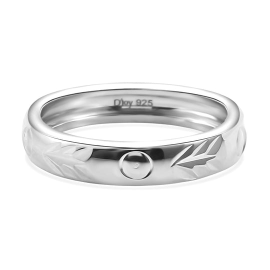 D'Joy 925 Silber PlatiniertRing (Größe 18.00) ca. 2,77g
