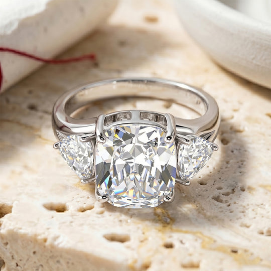 Weißer Zirkonia Ring Nickelfreies Messing rhodiniert (Größe 20.00)