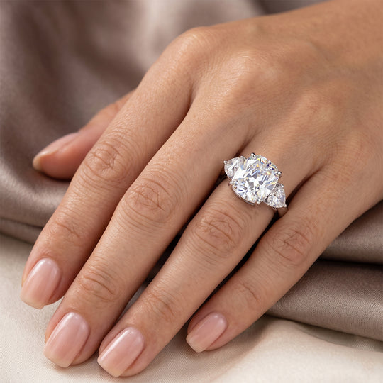 Weißer Zirkonia Ring Nickelfreies Messing rhodiniert (Größe 20.00)