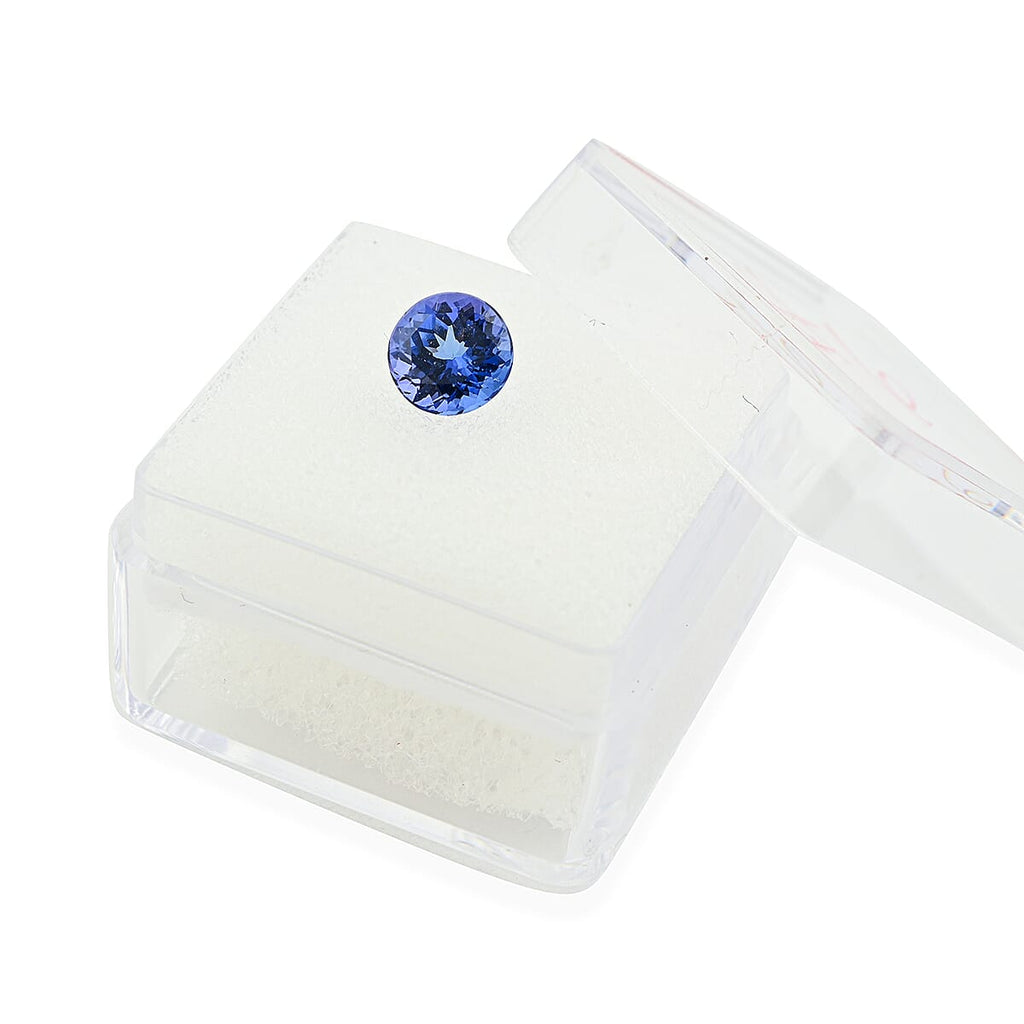 AAAA Tansanit, Rundschliff, facettiert,   (4-5 Werktage Lieferzeit) ca. 6 mm, ca. 0,8 0.80 ct