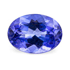 AAAA Tansanit, Ovalschliff, facettiert,   (4-5 Werktage Lieferzeit) ca. 7x5 mm, ca. 0,8 0.80 ct