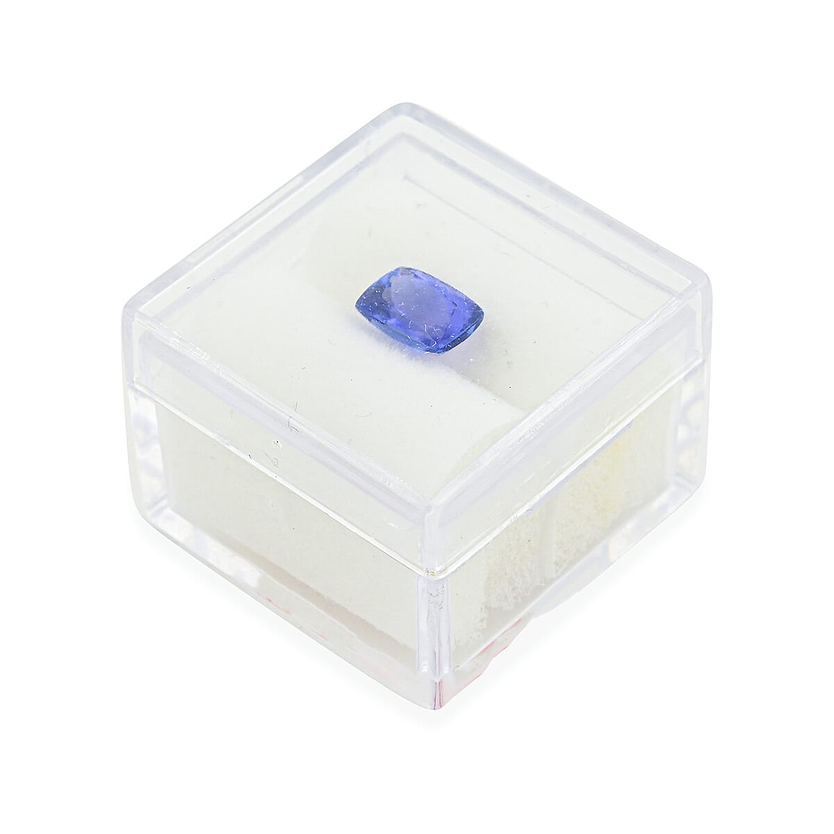 AAAA Tansanit, Kissenschliff, facettiert     (4-5 Werktage Lieferzeit) ca. 5,5 x 5,5 mm, ca. 0,80 ct